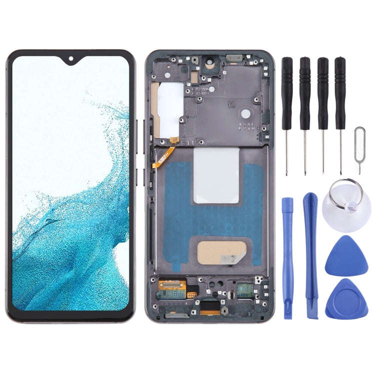 For Samsung Galaxy S22 US Version TFT LCD Screen Digitizer Full Assembly with Frame, Not Supporti...