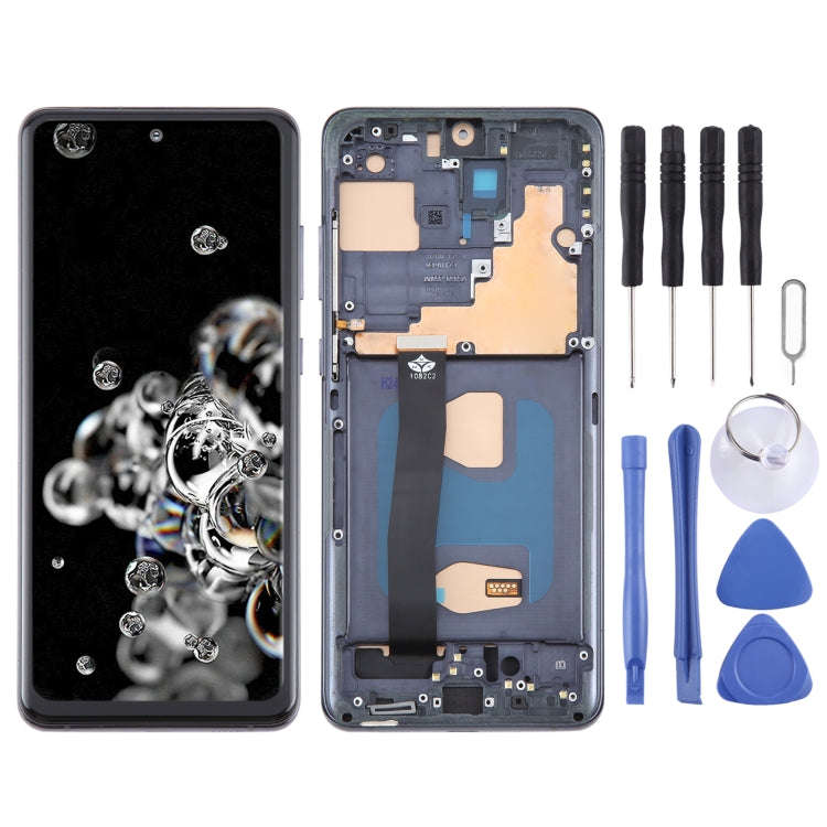 For Samsung Galaxy S20 Ultra 4G/5G SM-G988B TFT LCD Screen Digitizer Full Assembly with Frame, No...