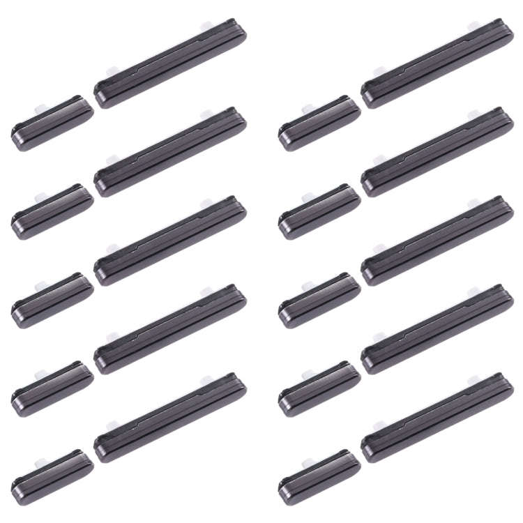 For Samsung Galaxy S22 5G SM-S901 10pcs Power Button + Volume Control Button(Black)