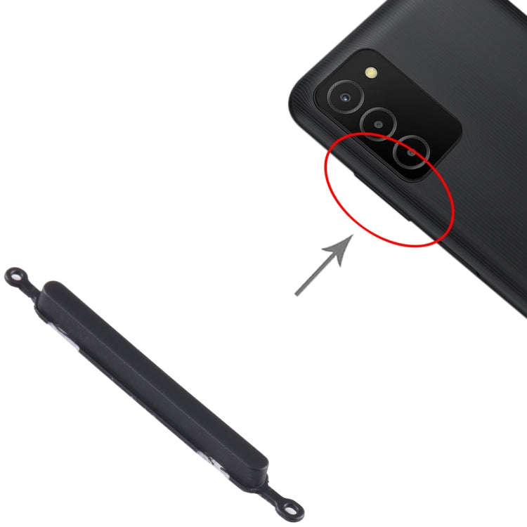 For Samsung Galaxy A03s SM-A037 10pcs Volume Control Button(Black)