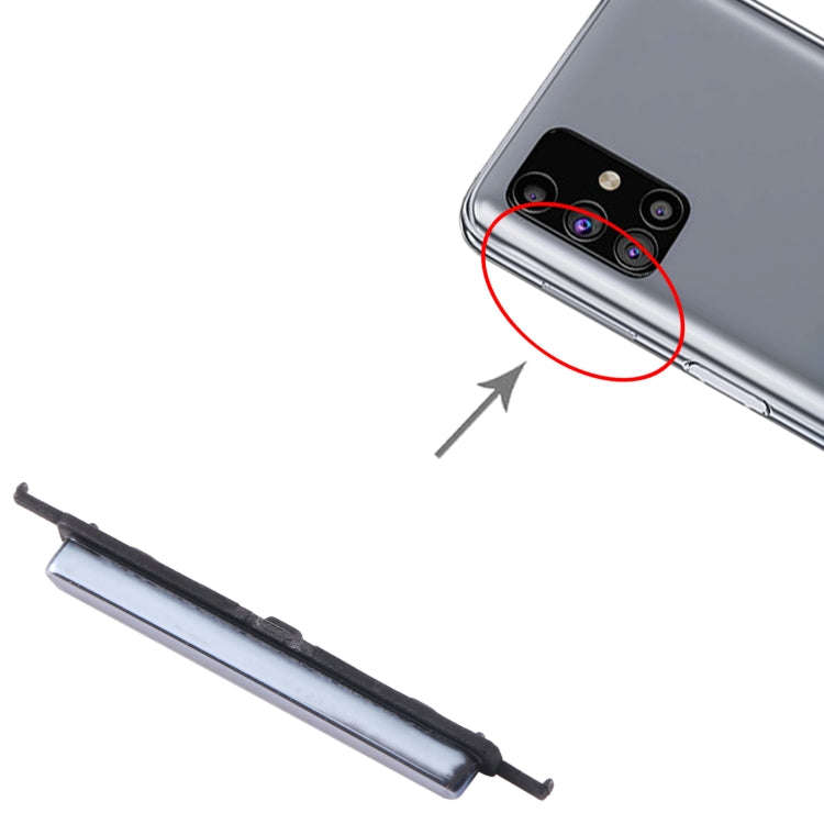 For Samsung Galaxy M51 SM-M515 10pcs Volume Control Button(Black)