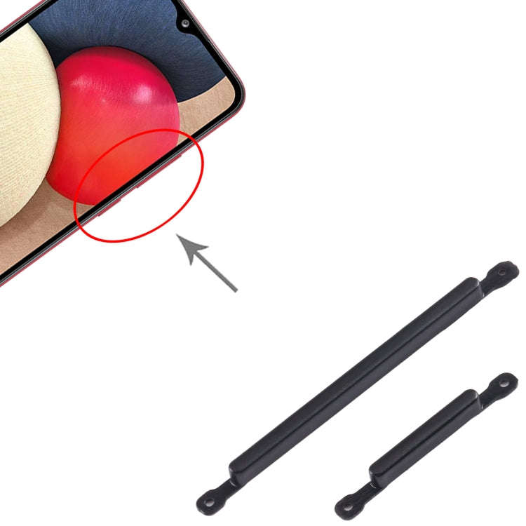 For Samsung Galaxy A20s 10pcs Power Button + Volume Control Button(Black)