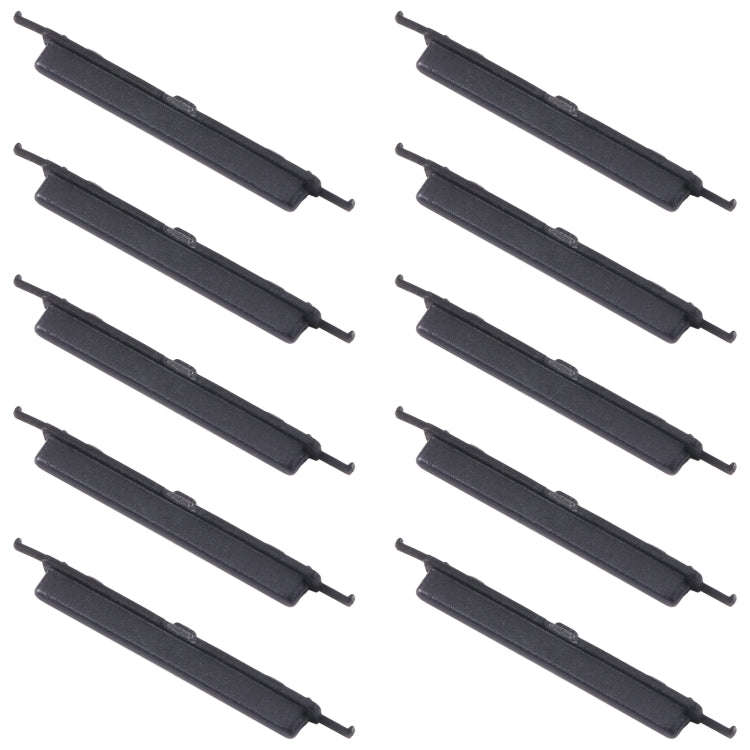 For Samsung Galaxy A12 SM-A125 10pcs Volume Control Button(Black)