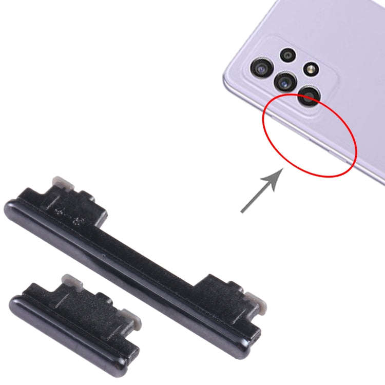For Samsung Galaxy A52 4G SM-A525 10pcs Power Button + Volume Control Button(Black)