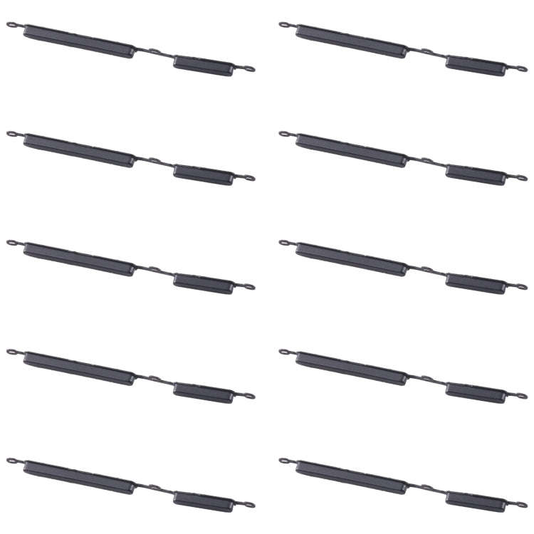 For Samsung Galaxy A03 SM-A035 10pcs Power Button + Volume Control Button(Black)