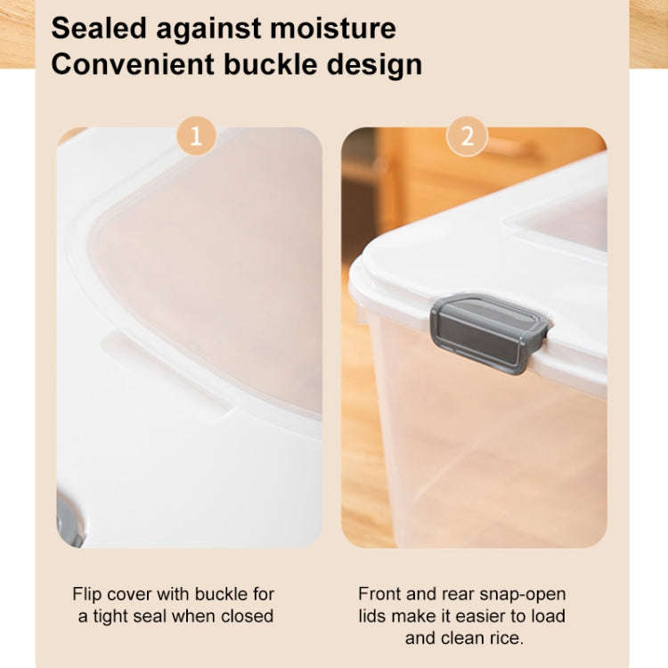 Pull-top Rice Bucket Sealed Insect-proof and Moisture-proof Food Storage Box, Random Color Delive...