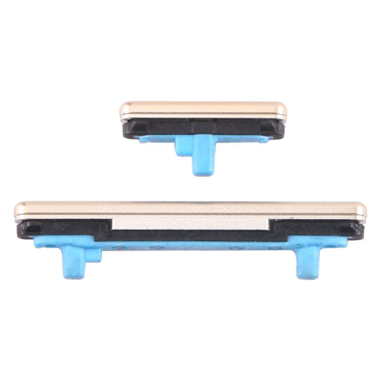 For Samsung Galaxy A8+ 2018 SM-A730 10pcs Power Button + Volume Control Button(Gold)
