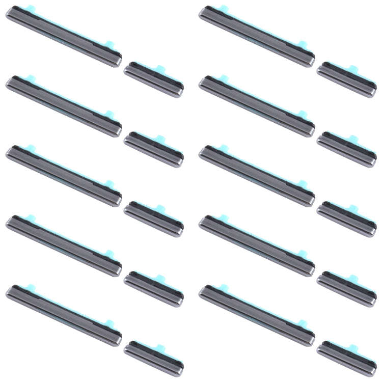 For Samsung Galaxy S20 Ultra SM-G988 10pcs Power Button + Volume Control Button(Grey)