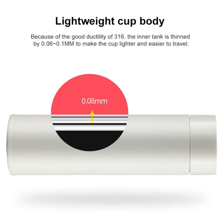500ml 316 Stainless Steel Thermos Cup Stylish Cup(Blue)