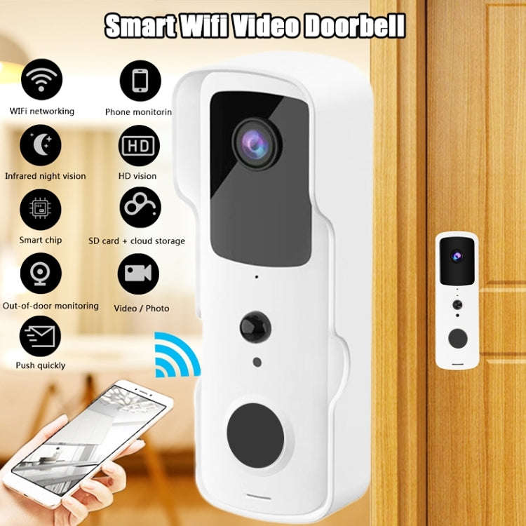 T30 Tuya Smart WiFi Visual Dingdong Doorbell with Battery Supports Two-Way Intercom & Night Visio...