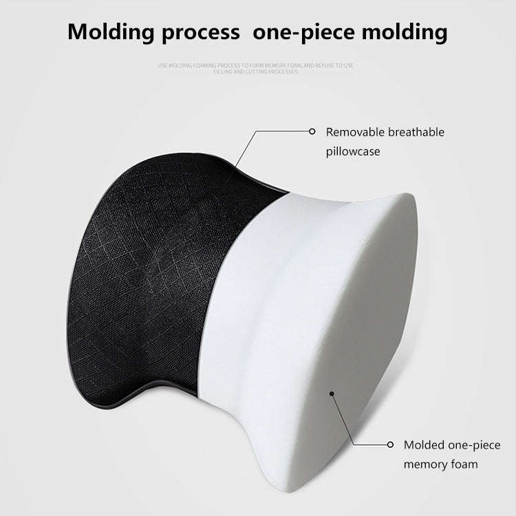 Car Headrest Cushion Car Seat Pillows Neck Protectors Memory Cotton Pillow(Coffee)
