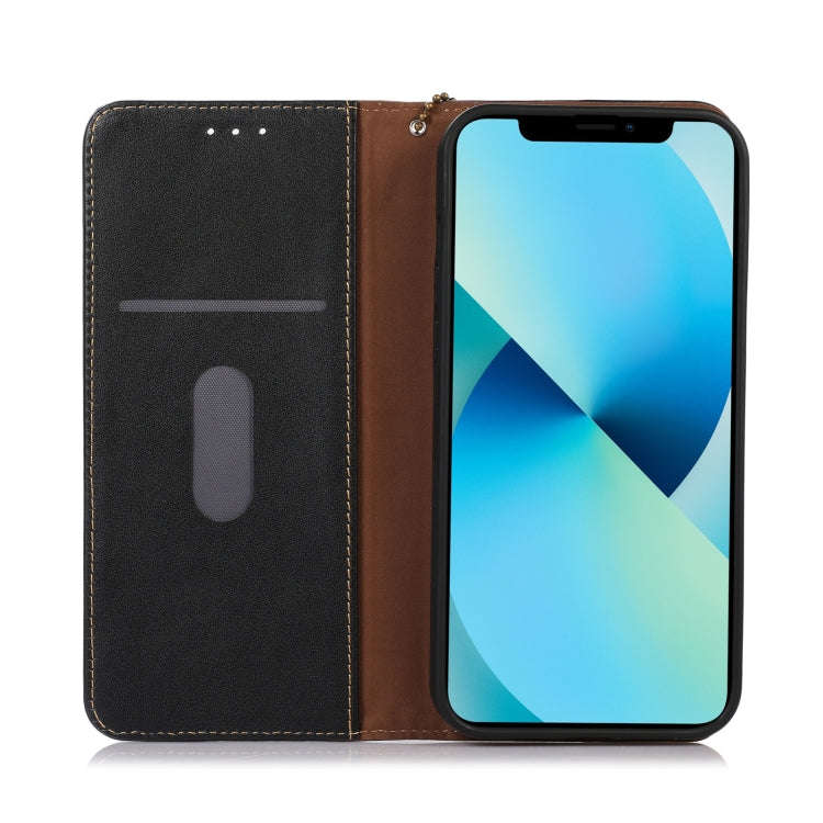 For Sony Xperia 10 VI KHAZNEH Nappa Top Layer Cowhide Leather Phone Case(Black)