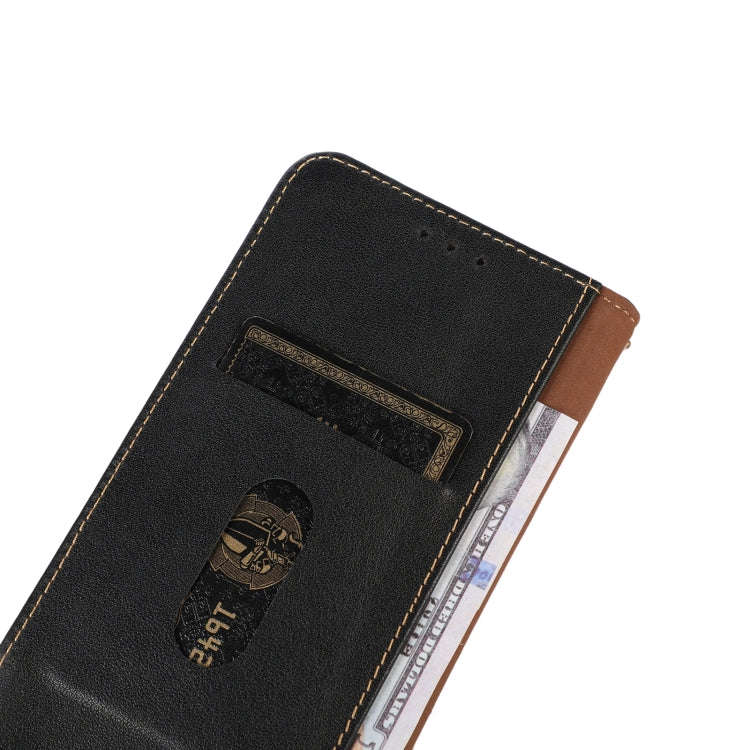 For Sony Xperia 10 VI KHAZNEH Nappa Top Layer Cowhide Leather Phone Case(Black)