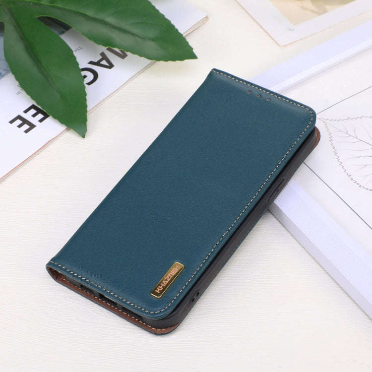 For Sony Xperia 5 VI KHAZNEH Nappa Top Layer Cowhide Leather Phone Case(Green)