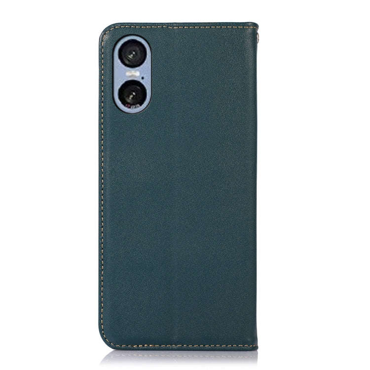For Sony Xperia 5 VI KHAZNEH Nappa Top Layer Cowhide Leather Phone Case(Green)