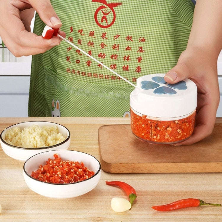 Household Multi-function Kitchen Garlic Device Manual Pull Pounding Garlic(Random Color Delivery)