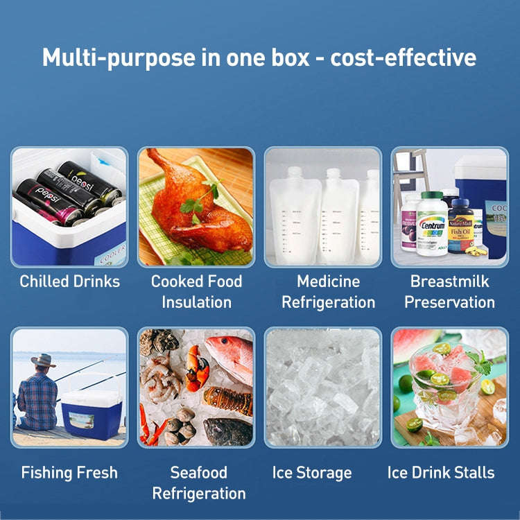 Portable Car Outdoor Ice Bucket Cooler mini Refrigerator 13L