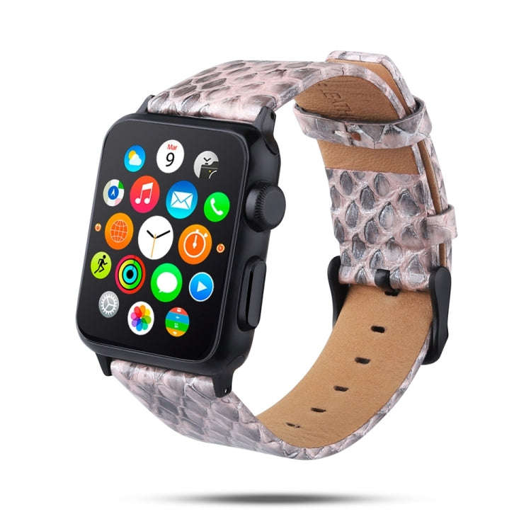 For Apple Watch Ultra 49mm / Series 8&7 45mm / SE 2&6&SE&5&4 44mm / 3&2&1 42mm Snake Skin Texture...