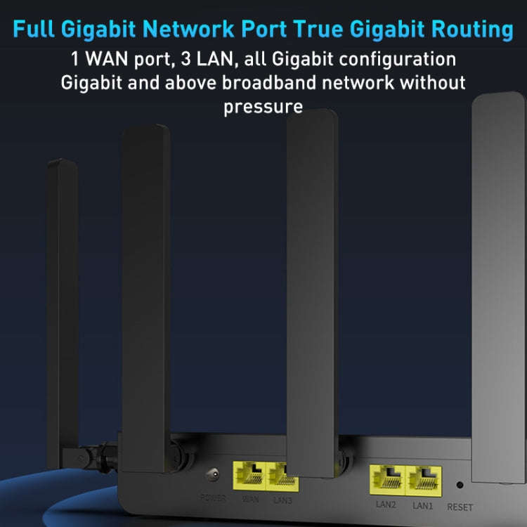 COMFAST CF-WR631AX MESH Networking WiFi6 Gigabit Dual Frequency 3000M Wireless Router, Plug:UK Plug