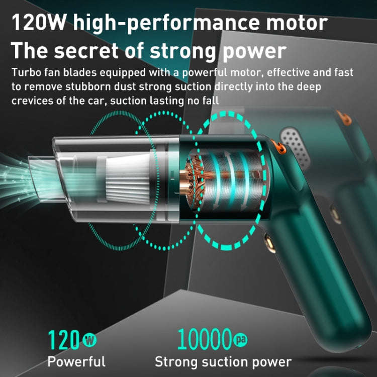 KBN-010 10000Pa Powerful Car Cordless Vacuum Cleaner Handheld Cleaning Tool, Spec:Premium Version...