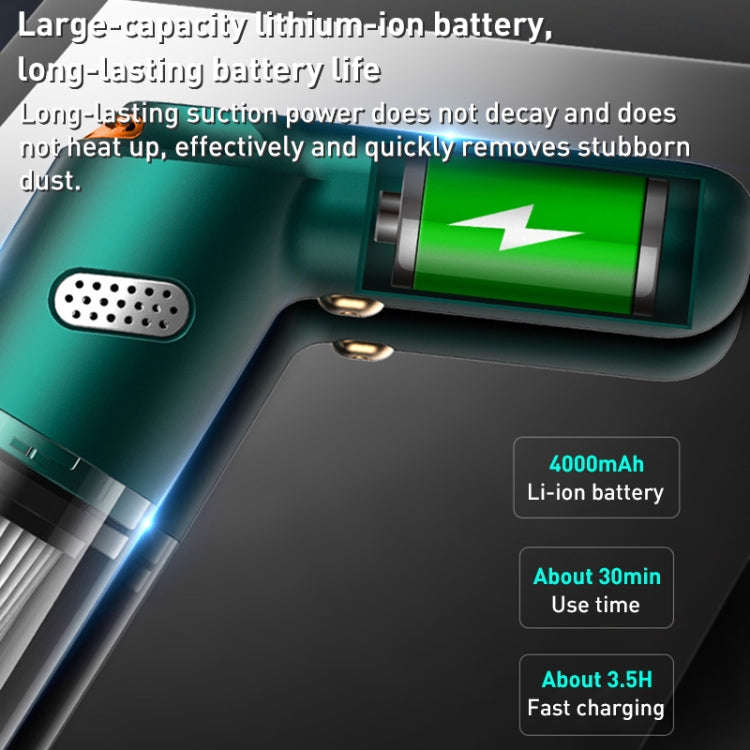 KBN-010 10000Pa Powerful Car Cordless Vacuum Cleaner Handheld Cleaning Tool, Spec:Premium Version...