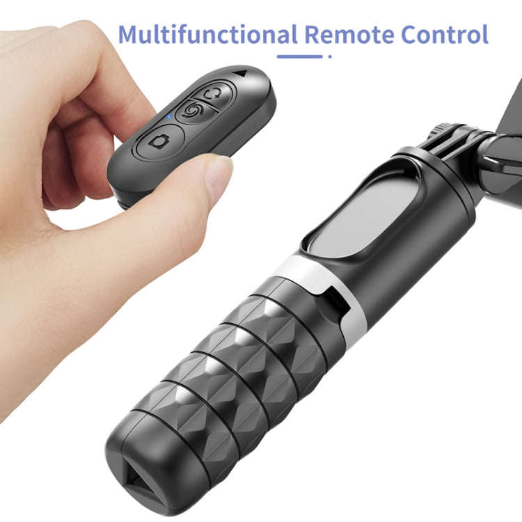 Q18 Desktop Intelligent Tracking Gimbal Stabilizer Multi-function Fill Light Selfie Stick(Black)