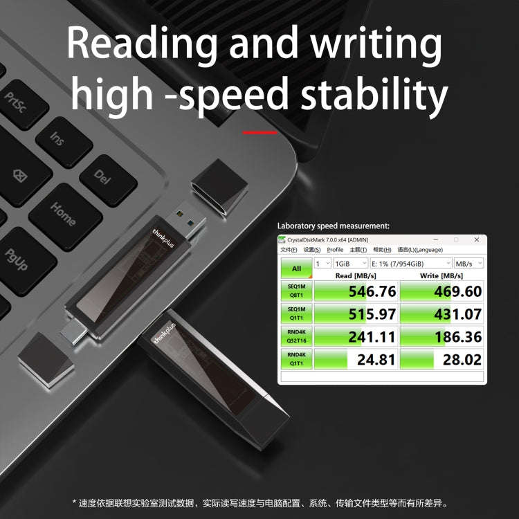 Lenovo TU203 Dual Interface Solid State USB Flash Drive, Capacity:1TB