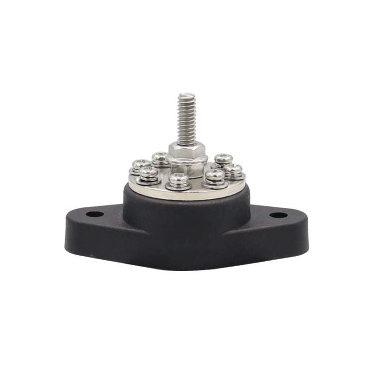 5/16 inch M8 RV Yacht 8-way Terminal Stud with 2pcs M5x20 Screws(Black)