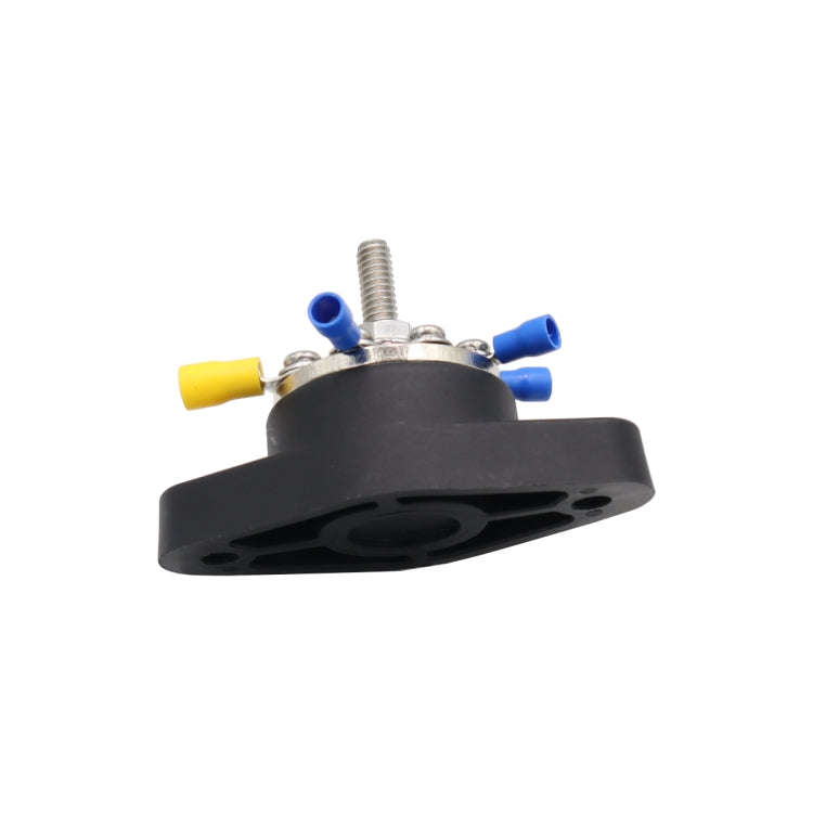 5/16 inch M8 RV Yacht 8-way Terminal Stud with 2pcs M5x20 Screws + Terminals(Black)