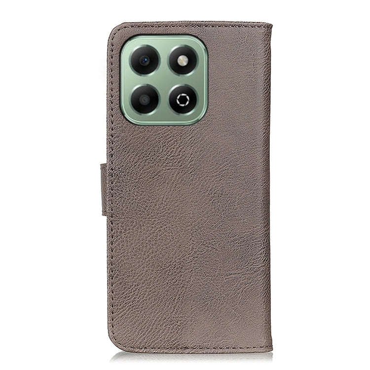 For Honor X6b KHAZNEH Cowhide Texture Horizontal Flip Leather Phone Case(Khaki)