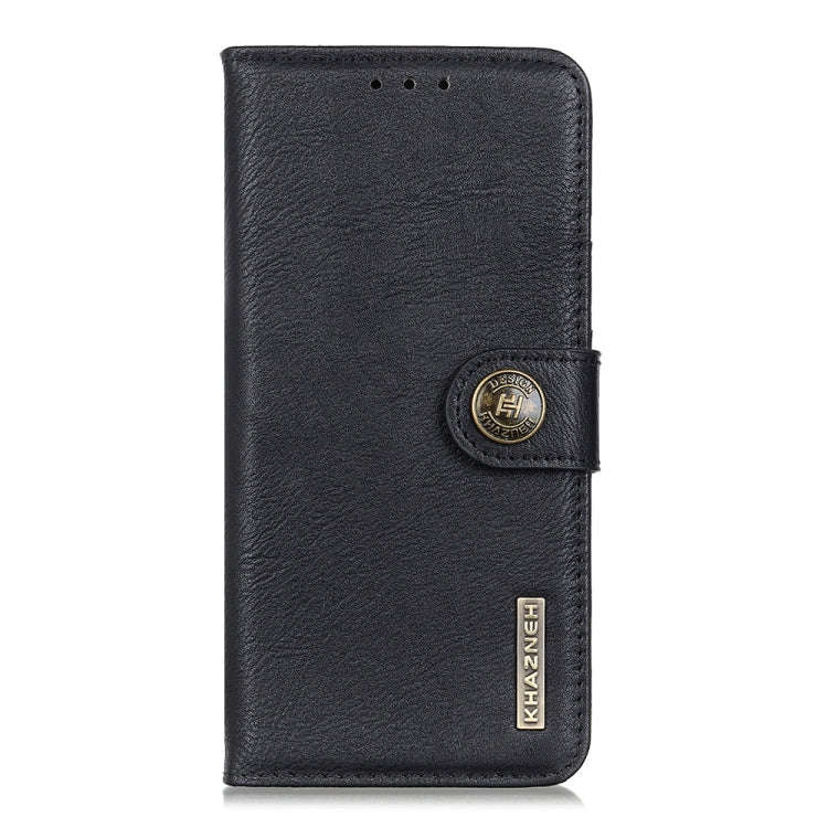 For Honor X6b KHAZNEH Cowhide Texture Horizontal Flip Leather Phone Case(Black)