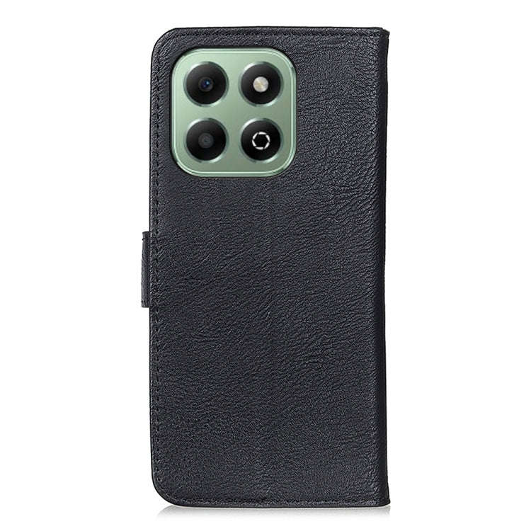 For Honor X6b KHAZNEH Cowhide Texture Horizontal Flip Leather Phone Case(Black)