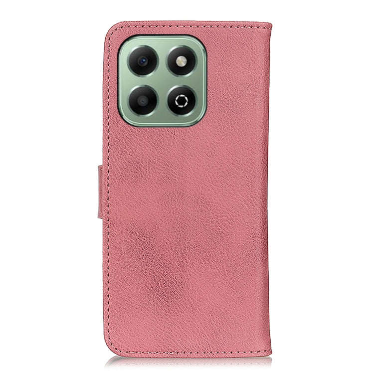 For Honor X6b KHAZNEH Cowhide Texture Horizontal Flip Leather Phone Case(Pink)
