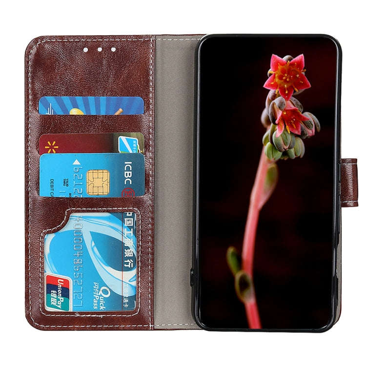 For Honor X6b Retro Crazy Horse Texture Flip Leather Phone Case(Brown)