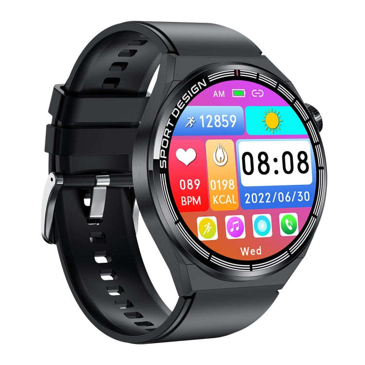 HDT MAX 1.60 inch Black Dial Silicone Band IP68 Waterproof Smart Watch Support Bluetooth Call(Black)
