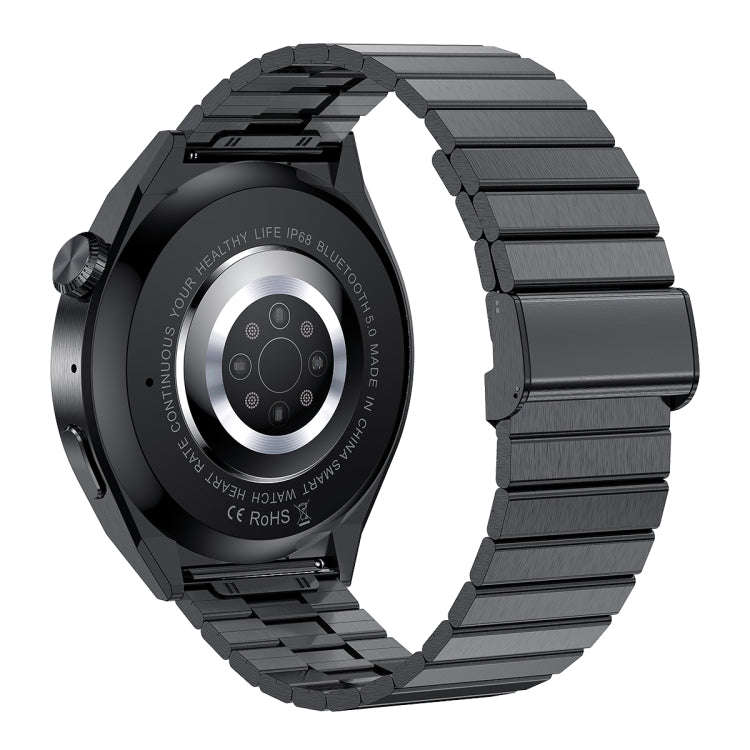 HDT MAX 1.60 inch Black Dial Bamboo Steel Band IP68 Waterproof Smart Watch Support Bluetooth Call...