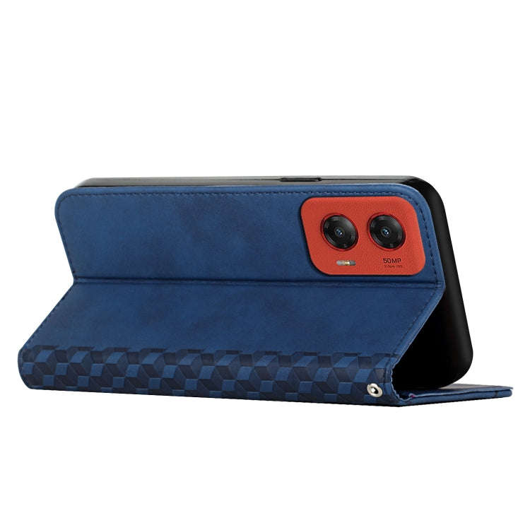 For Motorola Moto G Stylus 5G 2024 Diamond Splicing Skin Feel Magnetic Leather Phone Case(Blue)
