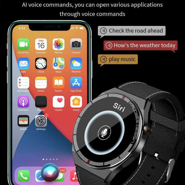1.3 inch Bamboo Steel Band IP68 Waterproof Smart Watch Support Bluetooth Call(Silver)