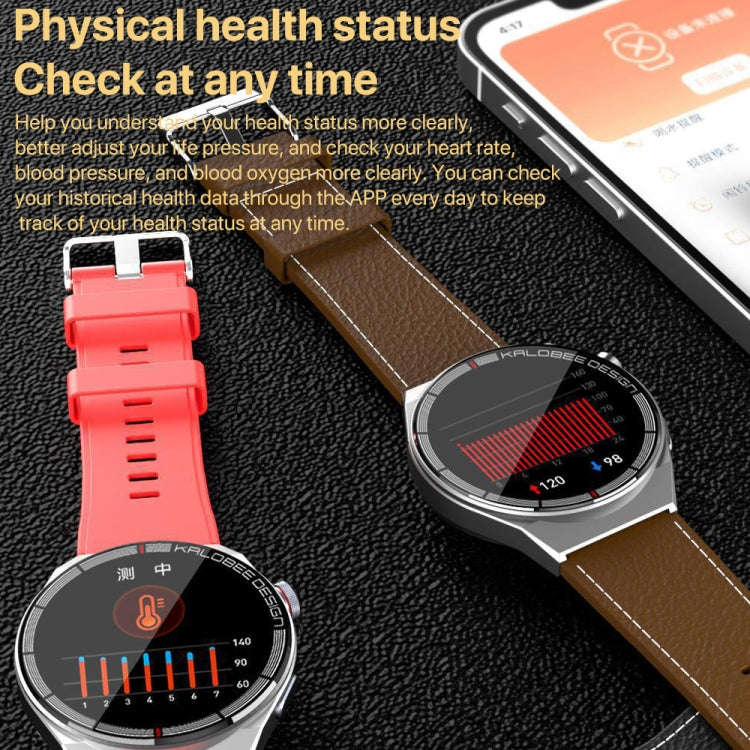 1.3 inch Bamboo Steel Band IP68 Waterproof Smart Watch Support Bluetooth Call(Silver)