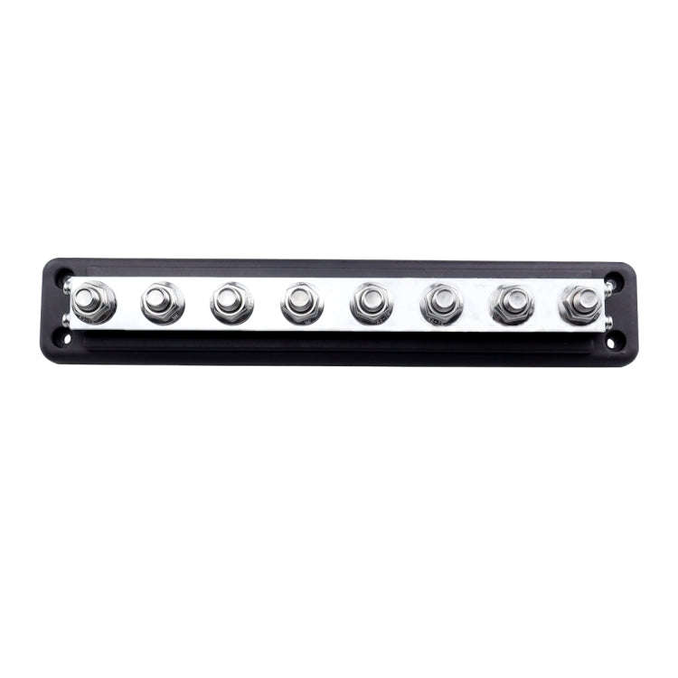 RV 600A High Current busbar 8-way Straight M10 Wiring Studs(Black)
