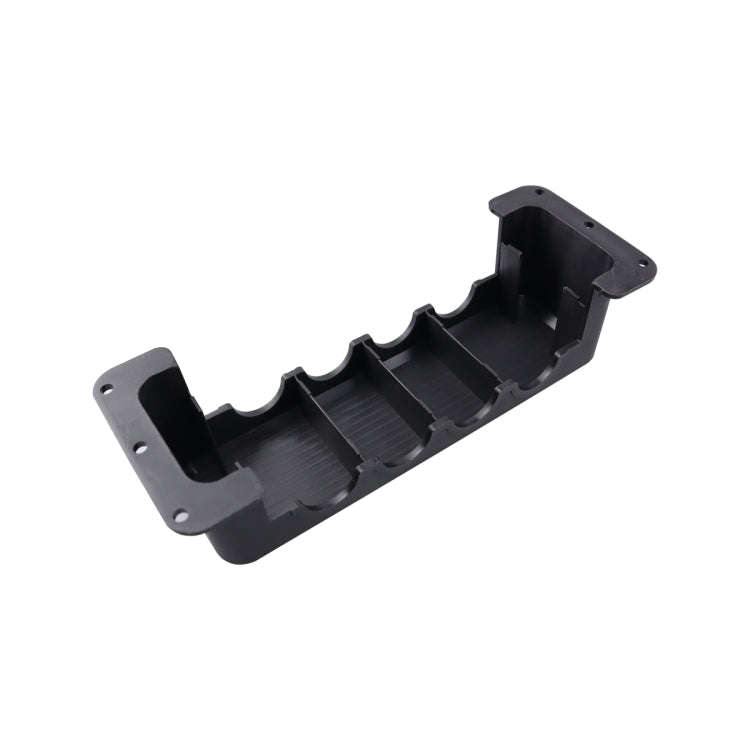 RV 600A High Current Busbar 4-way Straight M10 Wiring Studs(Black)
