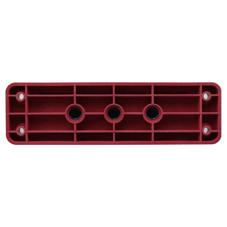 RV 600A High Current Busbar 4-way Straight M10 Wiring Studs(Red)