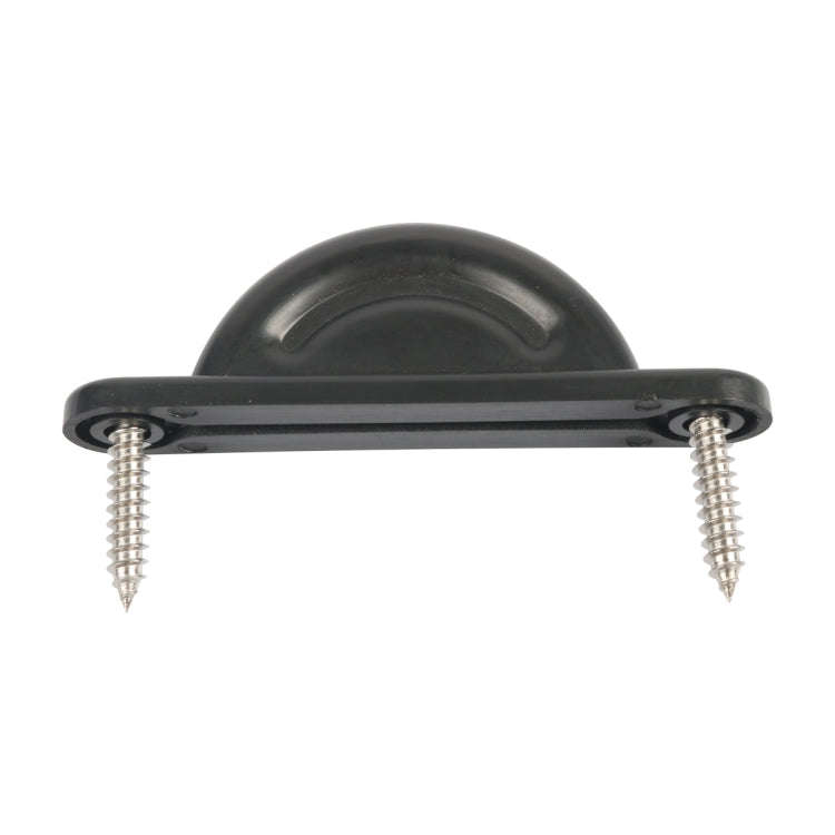 A8628 2 Pair RV Hatch Semi-circular Retainer Kit with Screws(Black)