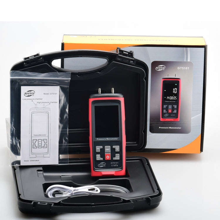 BENETECH GT5101 LCD Display Differential Pressure Meter, Specification:2KPa