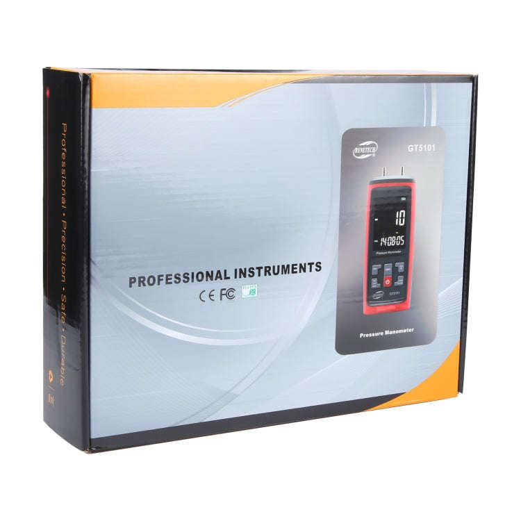 BENETECH GT5101 LCD Display Differential Pressure Meter, Specification:100KPa