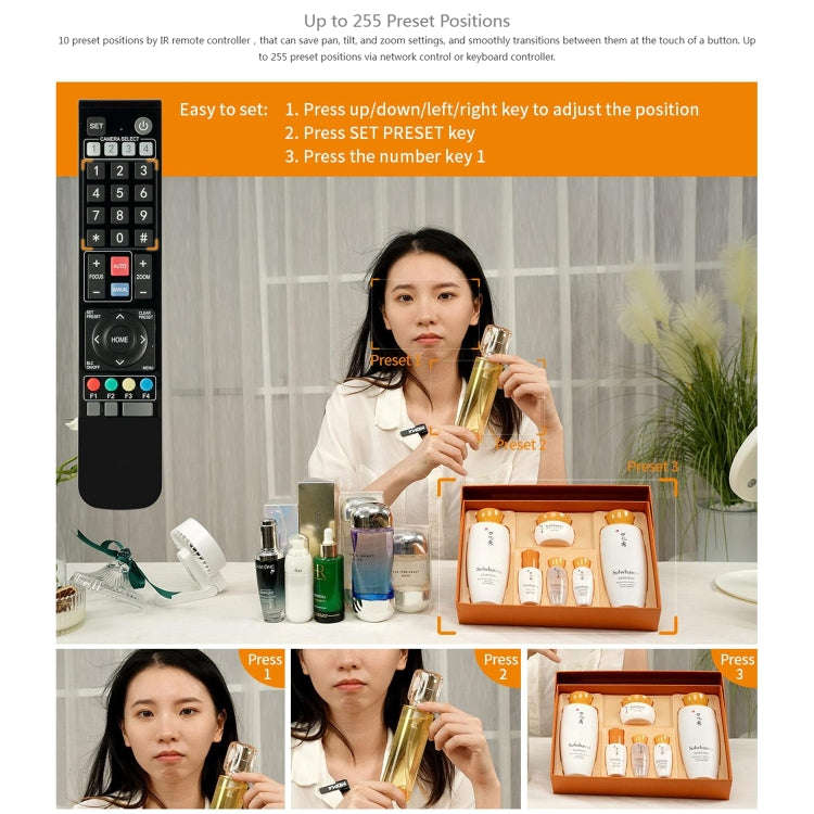 FEELWORLD 4K12X 4K PTZ Camera 12X Optical Zoom AI Tracking HDMI USB IP Remote Control(US Plug)