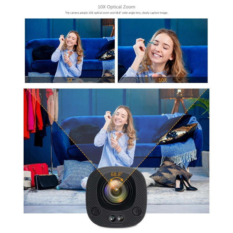FEELWORLD HV10X Professional Streaming Camera Full HD 1080P 60fps USB 3.0 HDMI(EU Plug)
