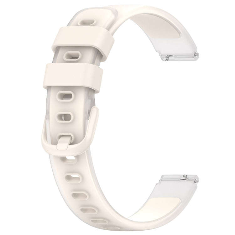12mm Universal Two Color Transparent Silicone Watch Band(Starlight Color)