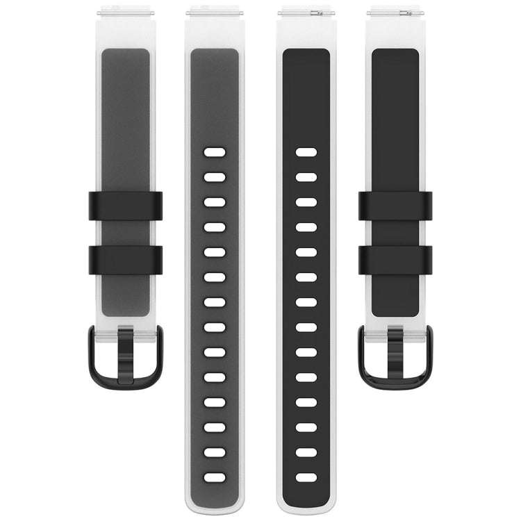 12mm Universal Two Color Transparent Silicone Watch Band(Brown)