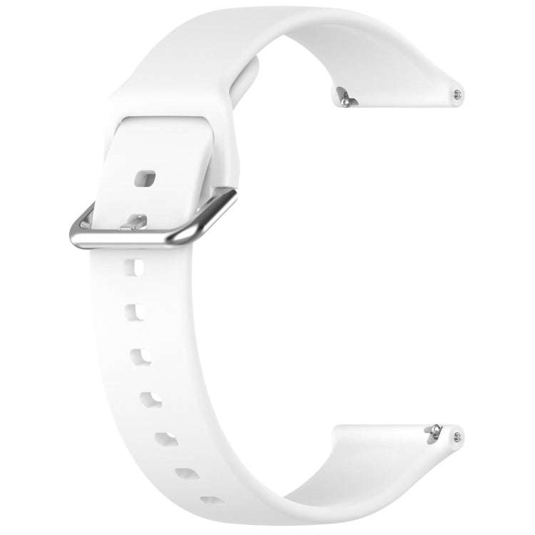 24mm Universal Small Waist Silicone Watch Band(White)